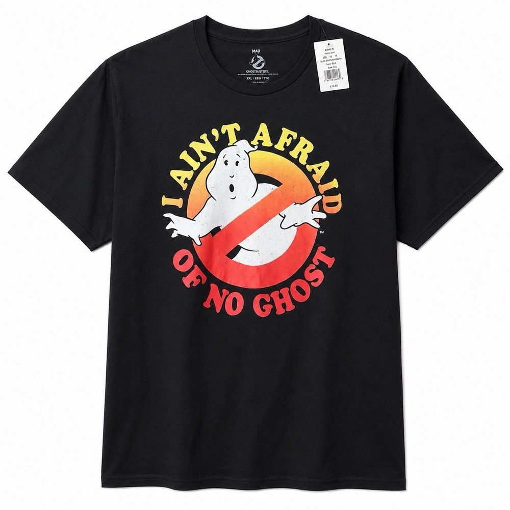 Ghostbusters Halloween Men's I Ain't Afraid of No Ghost Short Sleeve Graphic Tee